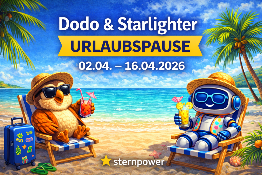Programmhinweis: Dodo & Starlighter im Urlaub – zwei Sendungen pausieren kurz